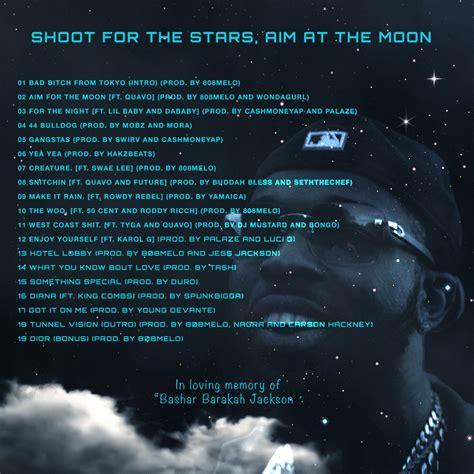 Shoot For The Stars Aim For The Moon Album Cover On Behance