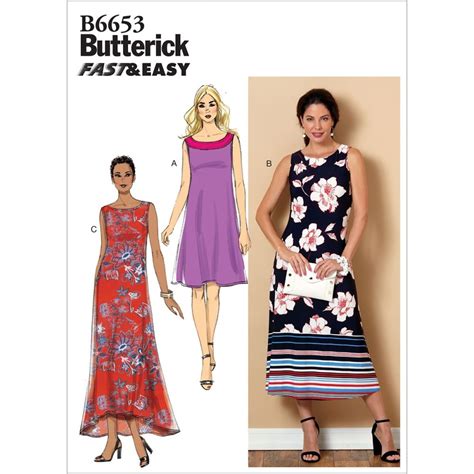 Misses Dress Butterick Sewing Pattern 6653 Sew Essential