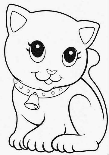 Dibujos De Gatitos Lindos Y Bonitos Para Colorear ~ Dibujos Para Niños