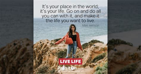 “its Your Place In The World Its Your The Foundation For A Better Life