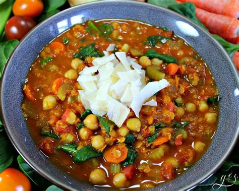 Vegetarian Moroccan Chickpea Stew Grounded And Surrounded