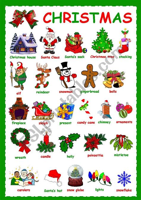 A collection of downloadable worksheets, exercises and activities to teach christmas , shared by english language teachers. Christmas Vocabulary Worksheet Pdf ...