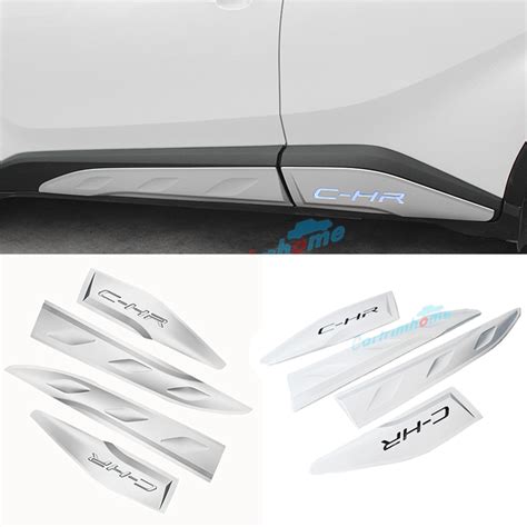 Free Shipping Abs Side Door Body Molding Cover Trim 4pcs For Toyota C
