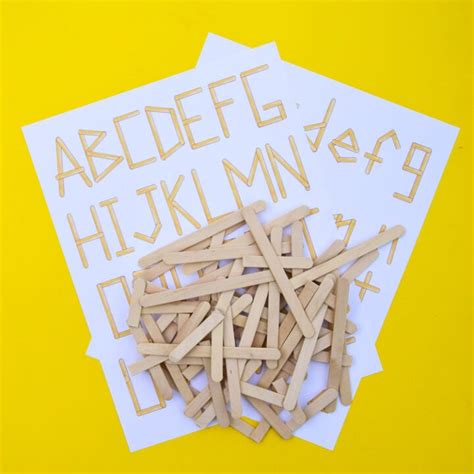 Popsicle Stick Letters