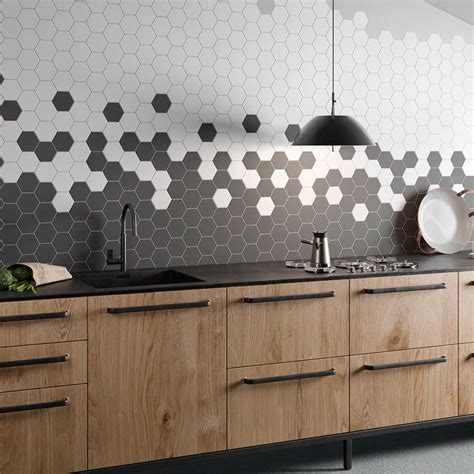Dark Gray Matte Hexagon Ceramic Tile 8 14x1564 Ceramic Flooring