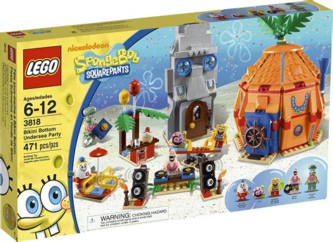 Lego Spongebob Tm Bikini Bottom Undersea Party Building Sets Amazon