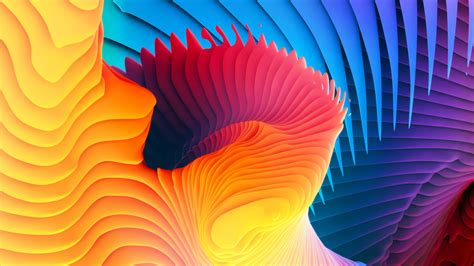 Windows 10 Wallpaper Free Download with Colorful Abstract Spirals | HD ...