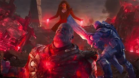 Avenger Finally Thanos Scen Vs Battle Avenger Took Scarlet Witch