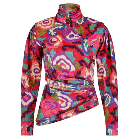 1980s Emmanuel Ungaro Silk Asymmetric Jacket For Sale At 1stdibs