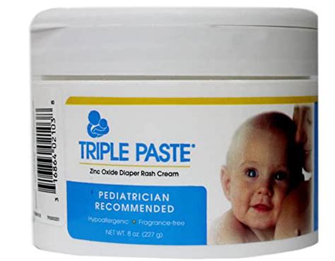 Triple Paste Diaper Rash Cream Hypoallergenic Medicated Ointment For