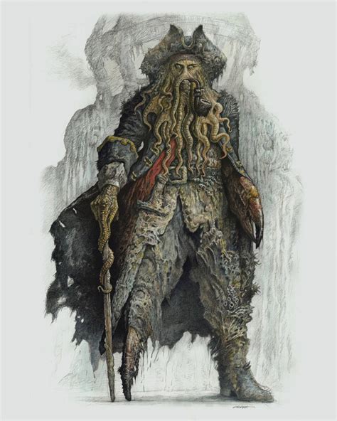 Artcenter Gallery Davy Jones Design Pirates Of The Carribean By