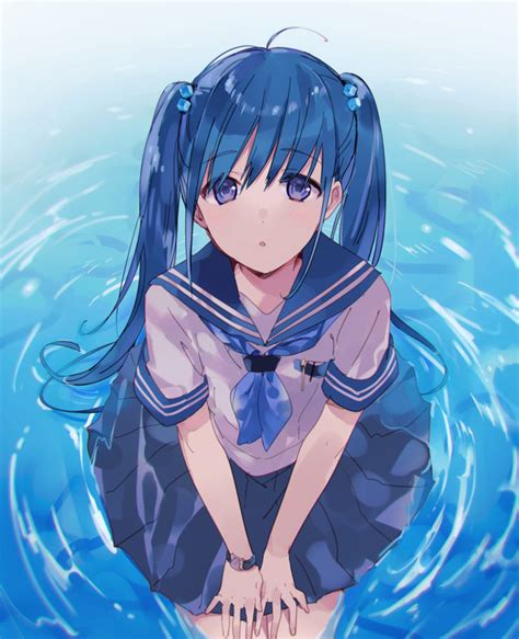 Blue Hair Blue And Twin Pony Tails Image 7300101 On