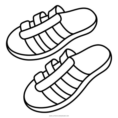 Maybe you would like to learn more about one of these? Sandals Coloring Page at GetColorings.com | Free printable ...