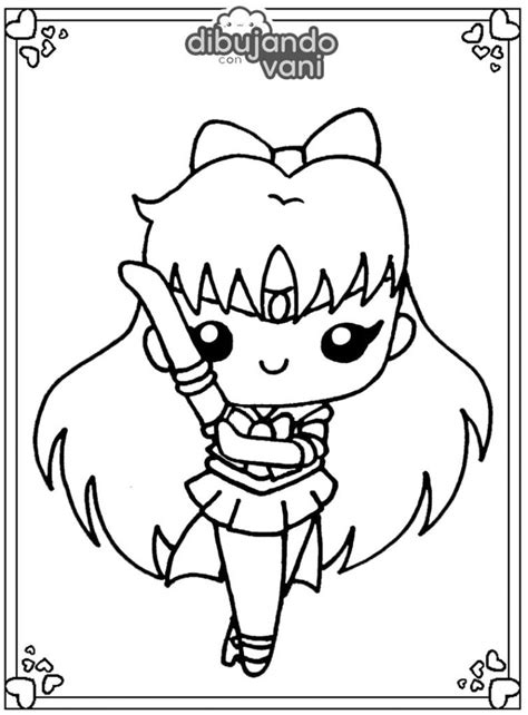 Dibujo de sailor venus para imprimir y colorear Dibujando con Vani