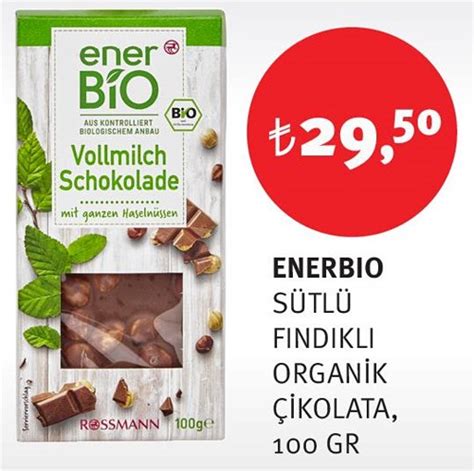 Enerbio Sütlü Fındıklı Organik Çikolata 100 gr İndirimde Market