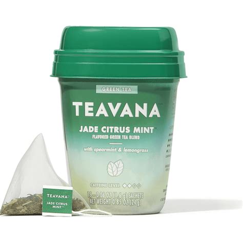 Teavana Jade Citrus Mint Green Tea With Spearmint And Lemongrass 15