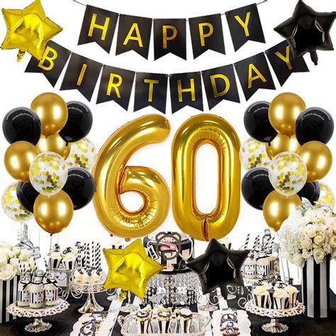 Buy 60th Birthday Decorations For Men Women Happy 60th Birthday
