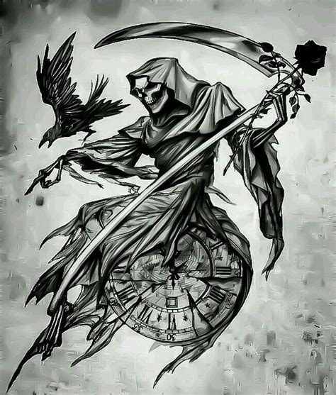 Pin By Glauber Raphael On Diverso Reaper Tattoo Dark Art Tattoo