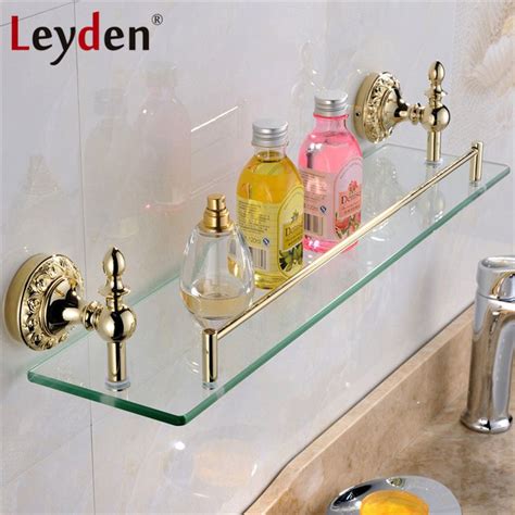 Kes bathroom corner shelf glass bathroom shelf with towel rail aluminum shower corner shelves wall mounted 8mm thick tempered glass 2 tier silver, a4123b 4.6 out of 5 stars 967 £35.99 £ 35. Aliexpress.com : Buy Leyden High Quality Luxury Solid ...