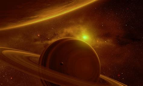 Calm Saturn View By Qauz On Deviantart