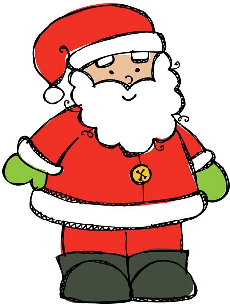 Santa Claus Clipart Black And White Free Download On