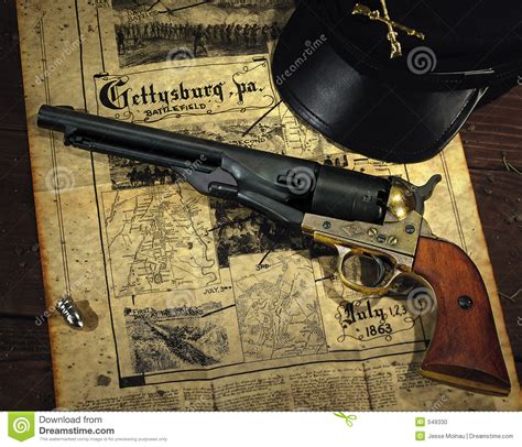 Civil War Revolver Stock Photo Image Of Bullet Union
