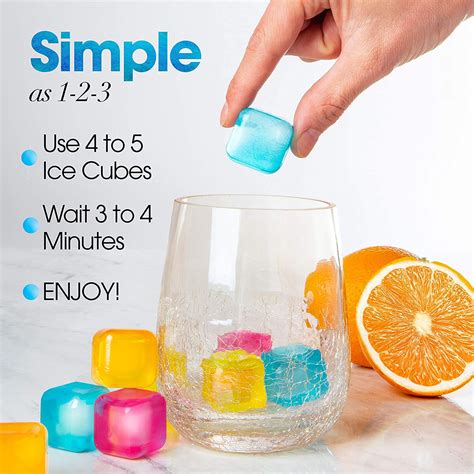 Pack Of 20 Square Reusable Ice Cubes Filled With Pure Water Assorted