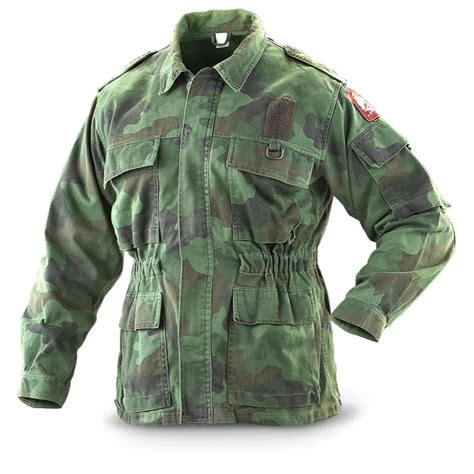 Serbian Military Surplus Field Jacket Used 197195 Camo Jackets At