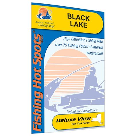 Black Lake New York Fishing Map Longitude Maps