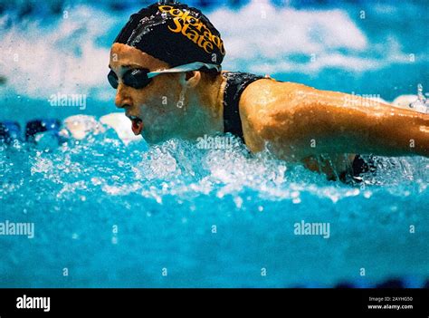 Amy Van Dyken USA Competing At The 1996 USA Olympic Swimming Team