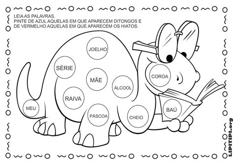 Atividade Sobre Ditongo Tritongo E Hiato