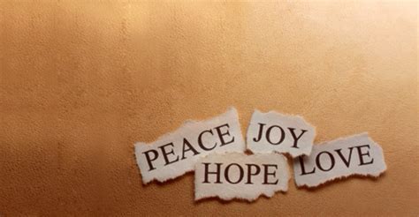 Hope Peace Joy Love And Hurt Valley Christian Church