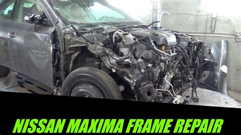 Rebuilding Nissan Maxima Collision Repair Frame Repair Chassis Leg