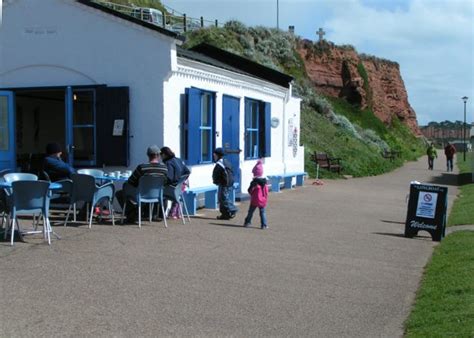 Tea Room On Budleigh Salterton Seafront Photo Uk Beach Guide