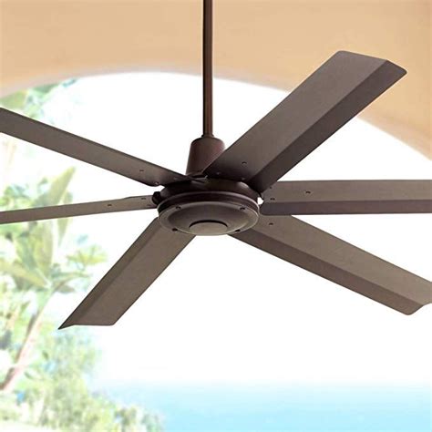 52 prominence home octavia indoor industrial modern ceiling fan with remote, bright white. 60" Turbina Max Modern Industrial Outdoor Ceiling Fan with ...