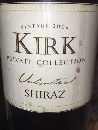 Kirk Shiraz Private Collection Unlimited Vivino