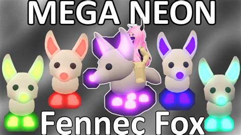Adopt Me Mega Neon Fennec Fox Making A Mega Neon Fennec Fox On The