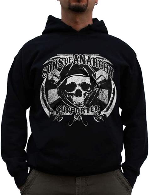 Sons Of Anarchy Officially Licensed Soa Supporter Big And Tall Hoodie