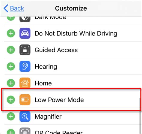 How To Quickly Turn On Low Power Mode On Your Iphone