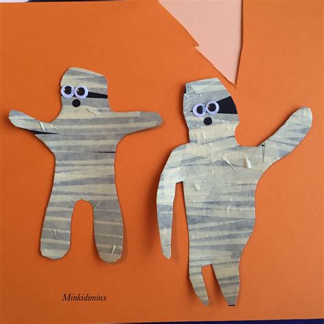 Halloween Mummie Muumio Kids Craft Halloween Craft