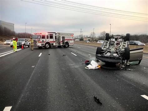 Scary Crash On I 95 Yields No Injuries In Springfield Kingstowne Va