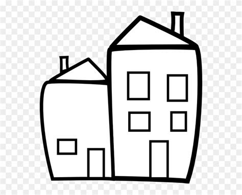 Skyscraper Clipart City Line Building Clip Art Black And White Clip