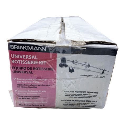 Brinkmann Universal Rotisserie Kit 812 7103 S Fits Most 2 3 4 5 6