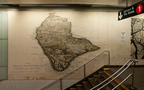 The Original Topography Of Manhattan Island Mosaic Map In Flickr