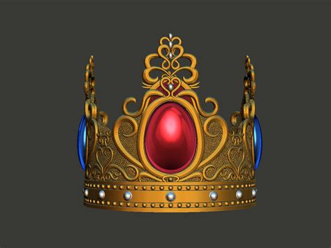 Stl File Princess Peach Crown Mario Brothers Movie Supportless・3d