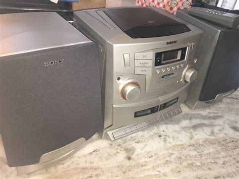 Sony Boombox Cfd Zw Cd Radio Cassette Corder Detachable Speakers Mega Bass Boomboxes