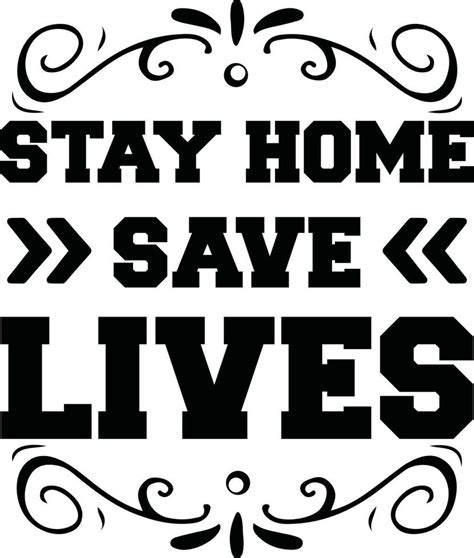 Stay Home Quotes Vector Design Vol 1 24543122 Vector Art At Vecteezy