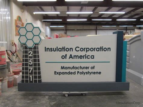 Icas Monument Sign Made With Eps Foam Insulation Corporation Of America