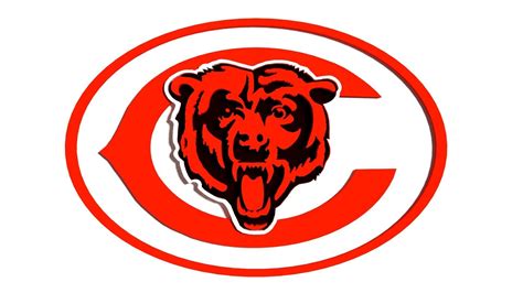 3d Chicago Bears Logo Chicago Cgtrader