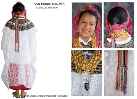 Traje típico de San Pedro Soloma Huehuetenango Guatemala City Folk Dresses Textiles